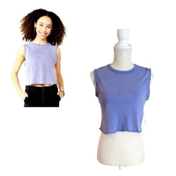 Womens Cropped Baby Tee Pullover Top - Picture 1 of 5